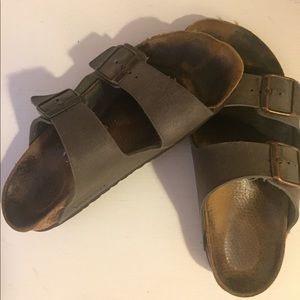 Two strap mocha Birkenstocks - 40